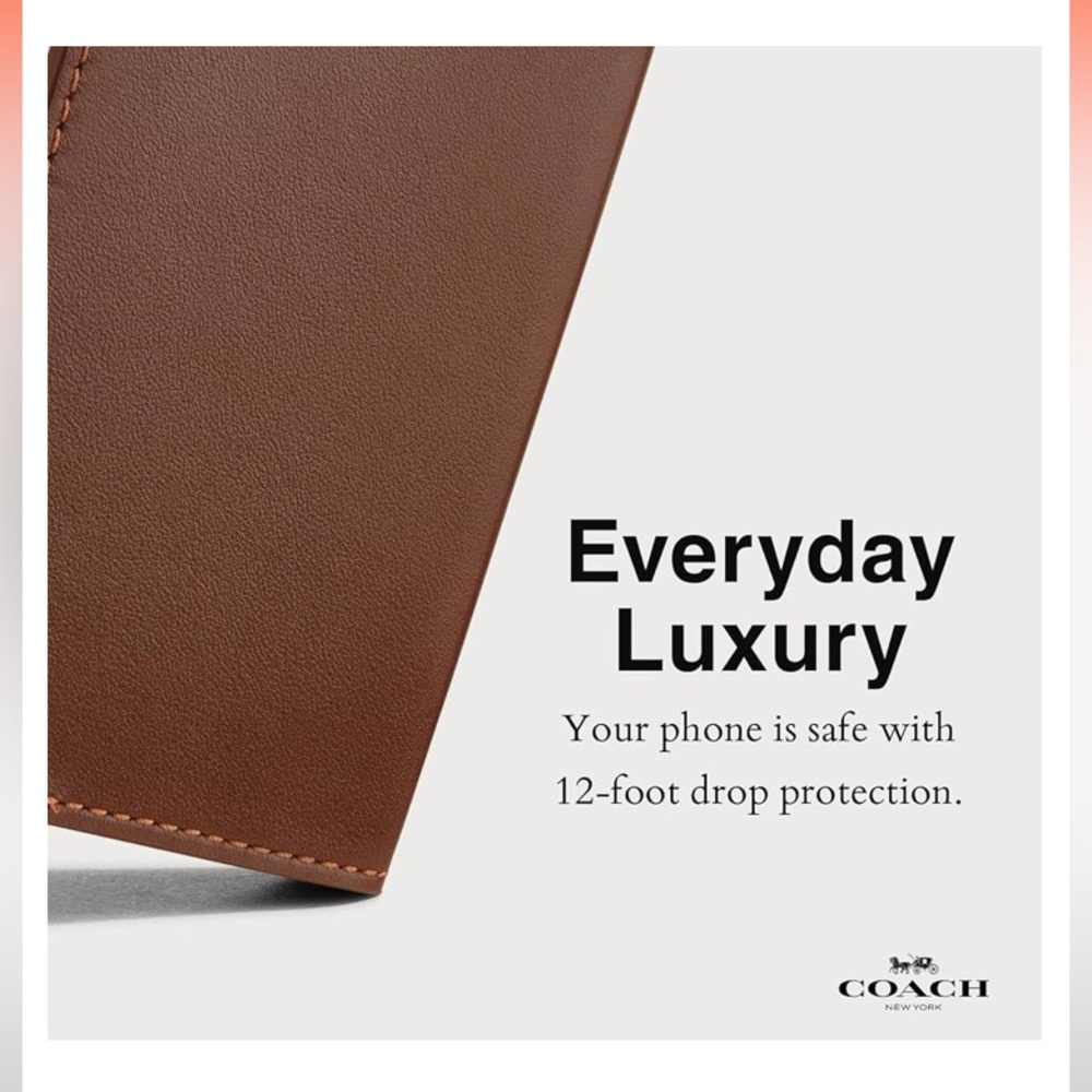 Coach 2024 Iphone Pro Folio Phone Case - Picture 4 of 12